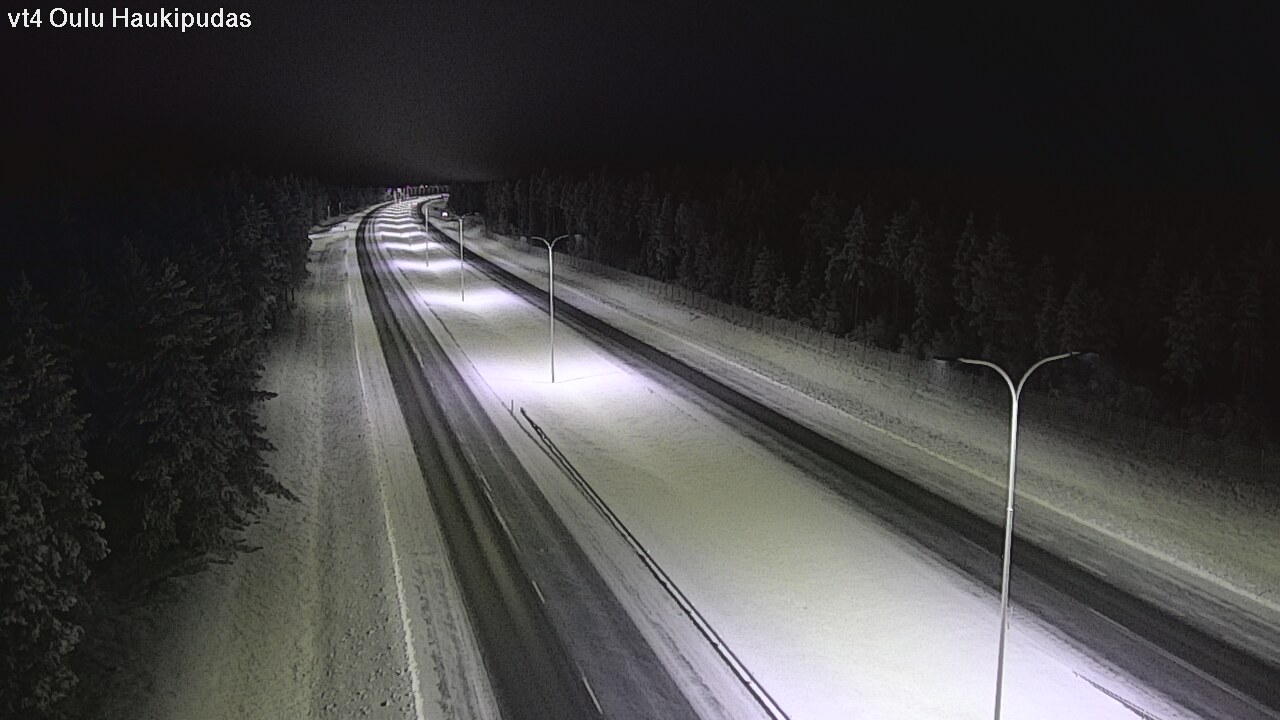 Weather Camera Image Road 4 Oulu, Haukipudas, Oulu, Pohjois-Pohjanmaa