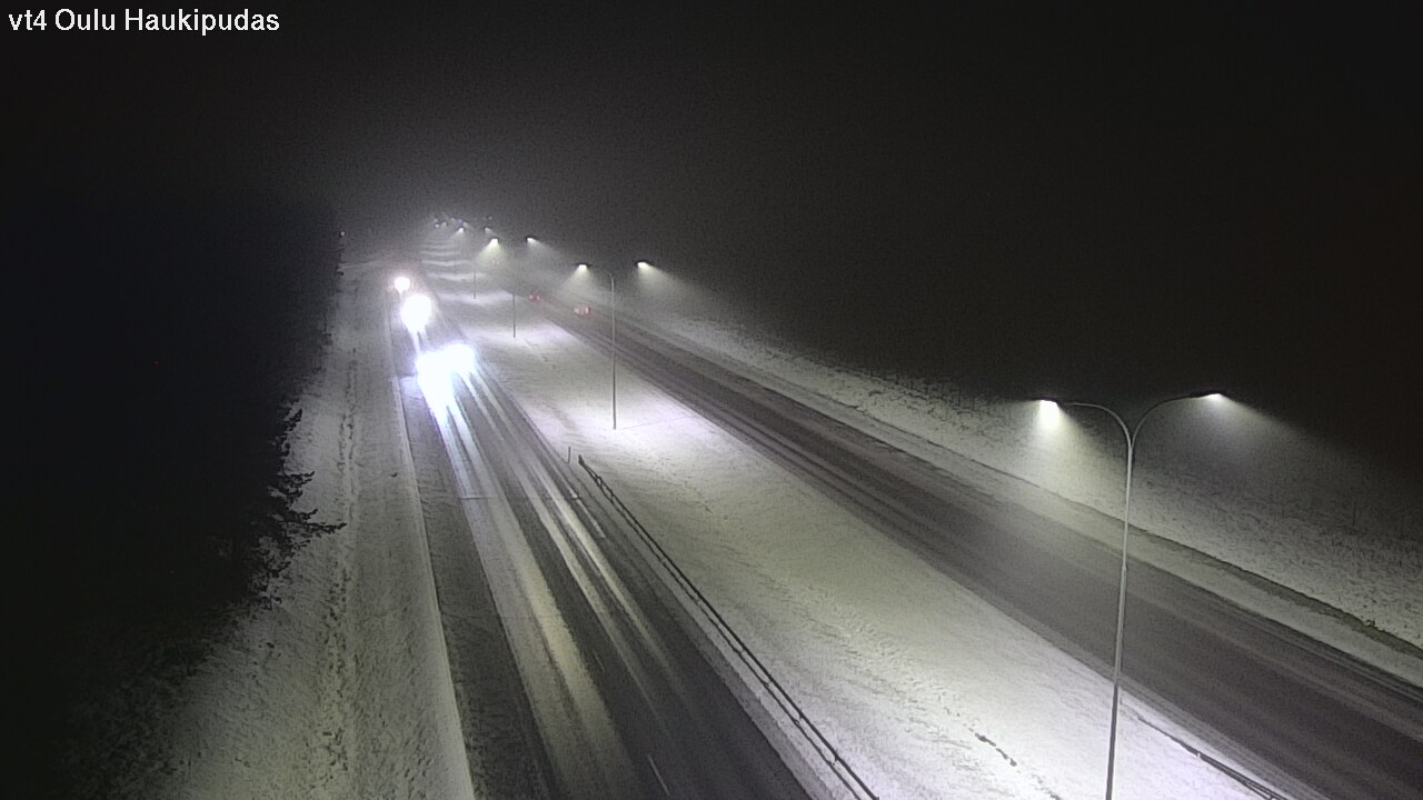 Weather Camera Image Road 4 Oulu, Haukipudas, Oulu, Pohjois-Pohjanmaa