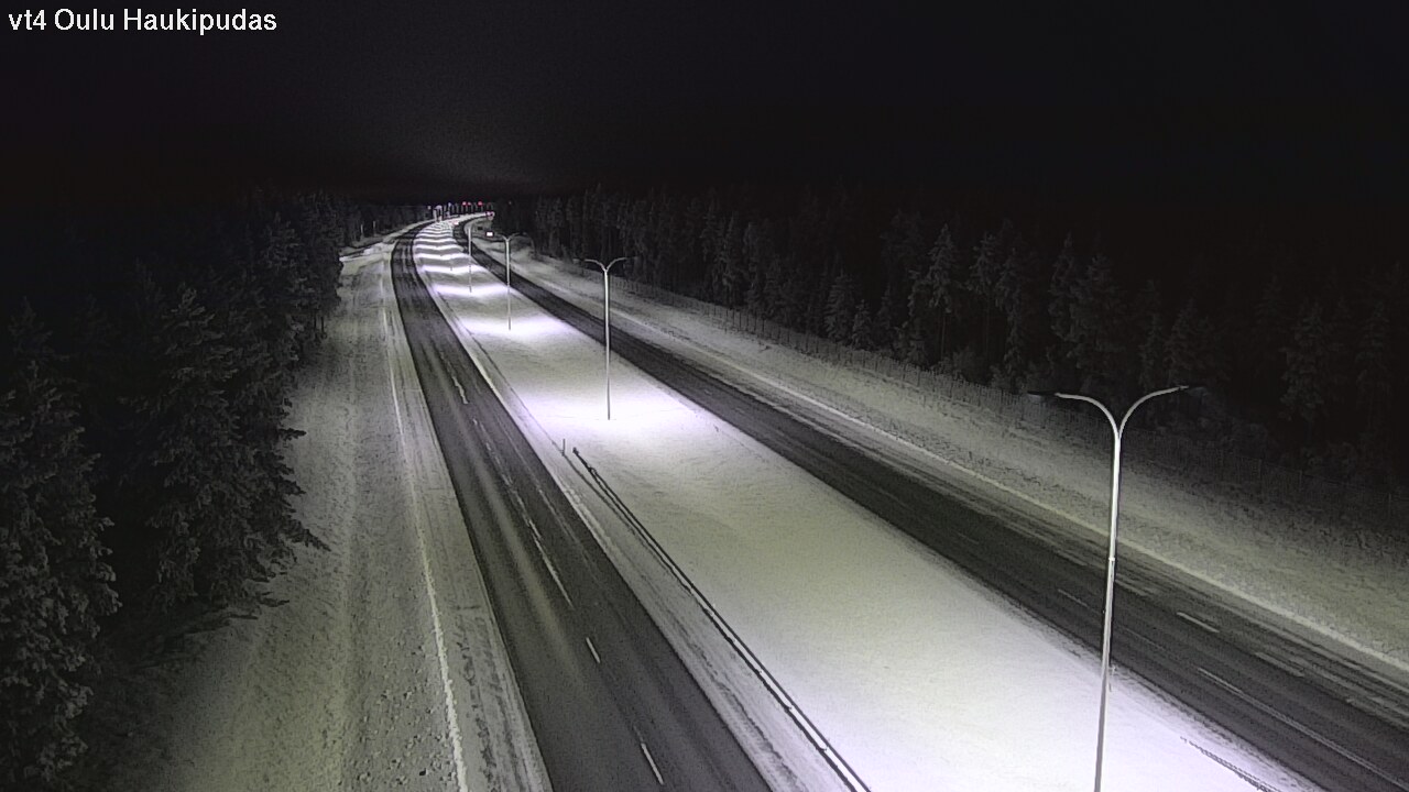 Weather Camera Image Road 4 Oulu, Haukipudas, Oulu, Pohjois-Pohjanmaa