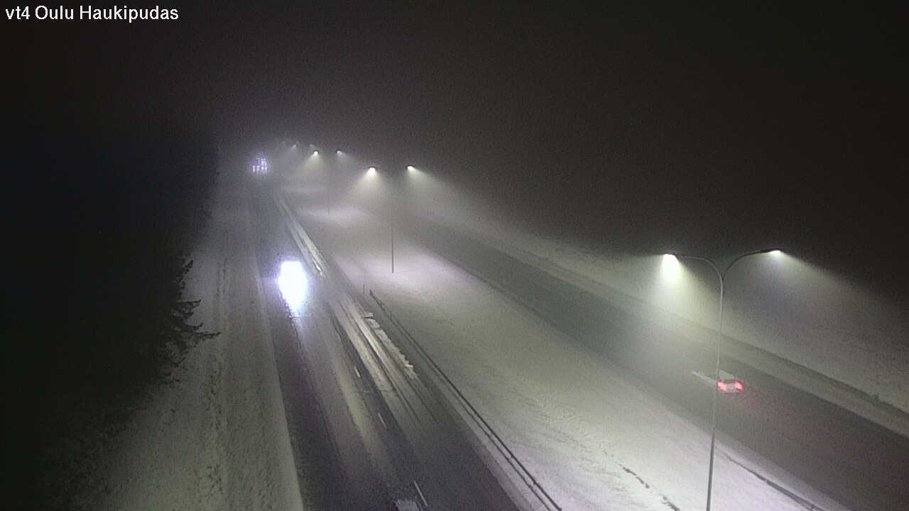 Weather Camera Image Väg 4 Oleåborg, Haukipudas, Oulu, Pohjois-Pohjanmaa