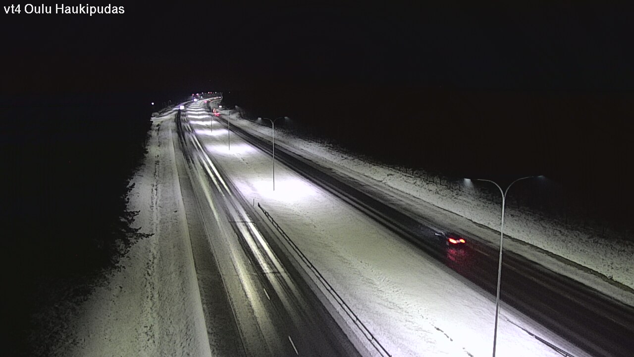 Weather Camera Image Väg 4 Oleåborg, Haukipudas, Oulu, Pohjois-Pohjanmaa