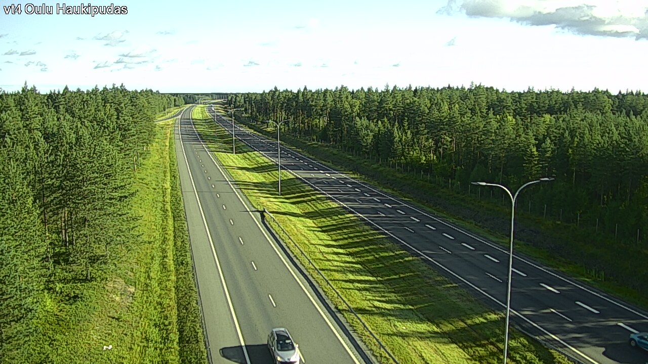 Weather Camera Image Väg 4 Oleåborg, Haukipudas, Oulu, Pohjois-Pohjanmaa
