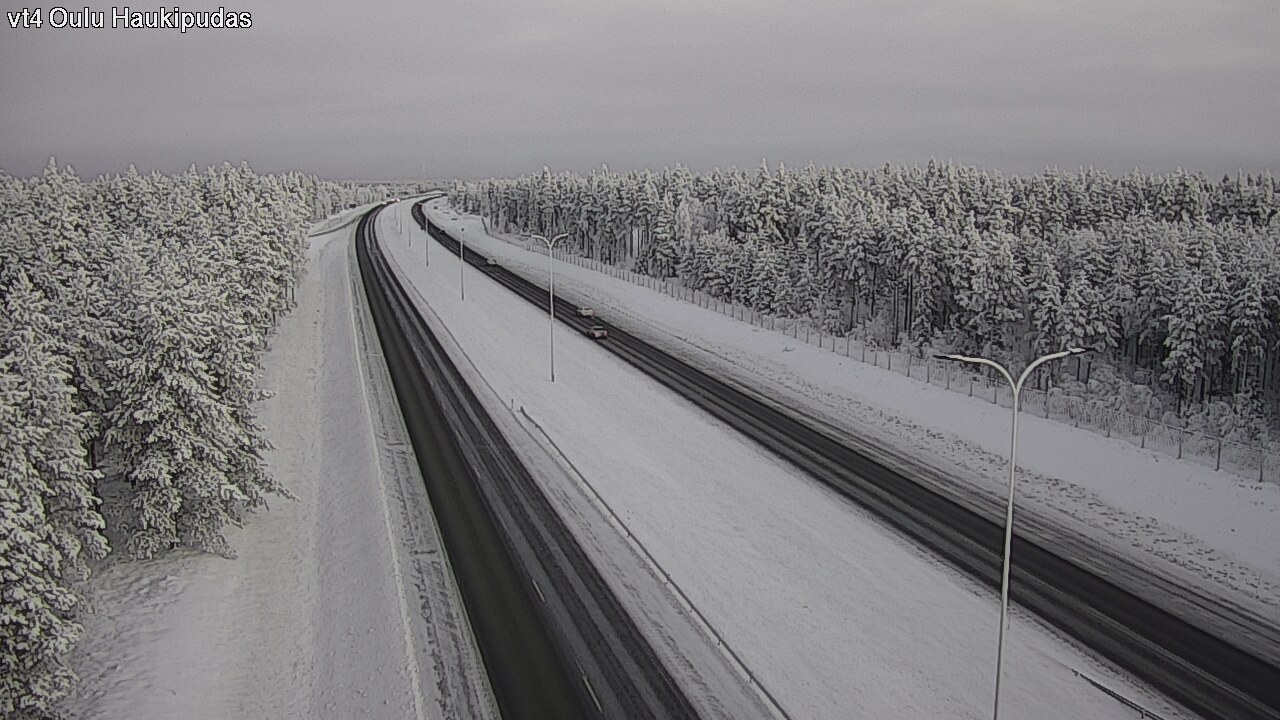 Weather Camera Image Road 4 Oulu, Haukipudas, Oulu, Pohjois-Pohjanmaa