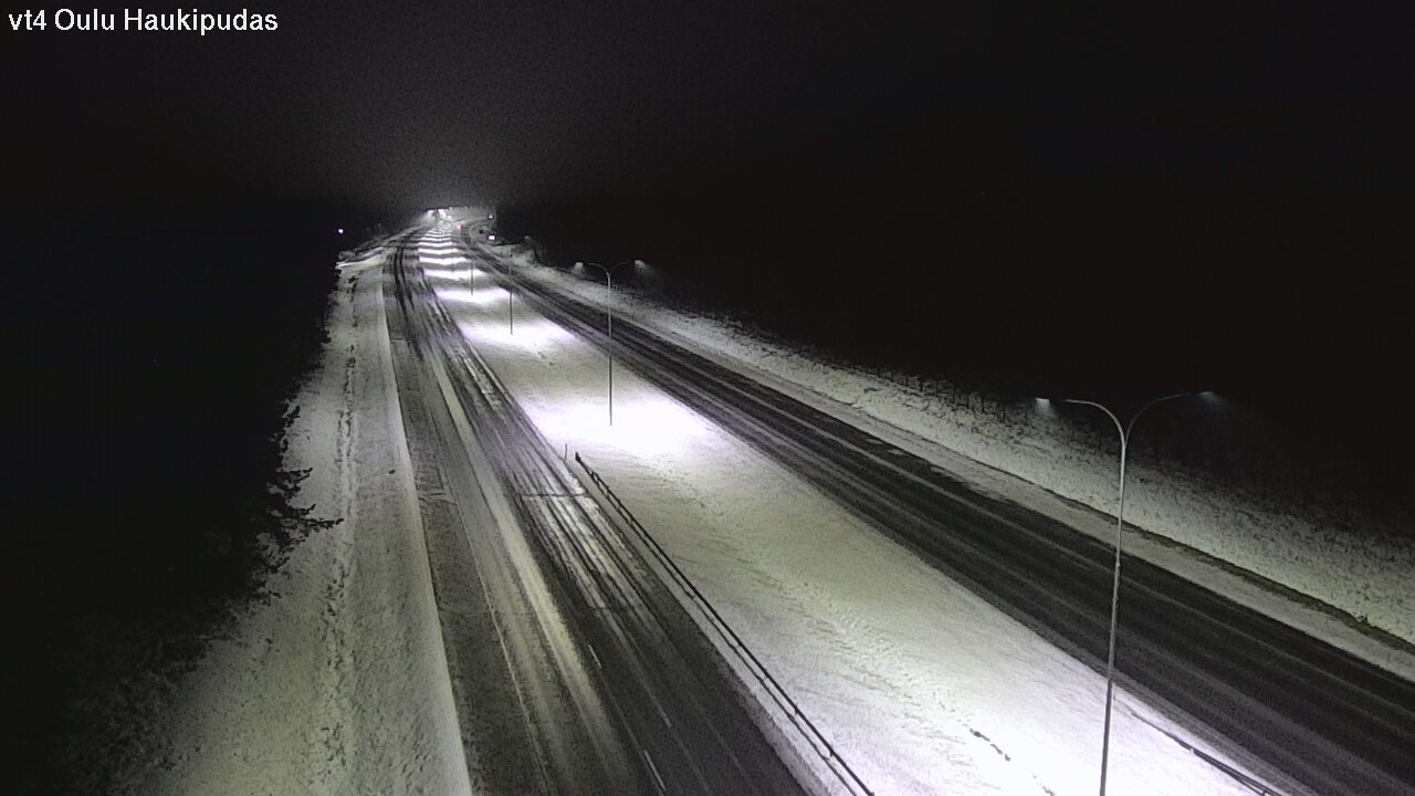 Weather Camera Image Road 4 Oulu, Haukipudas, Oulu, Pohjois-Pohjanmaa