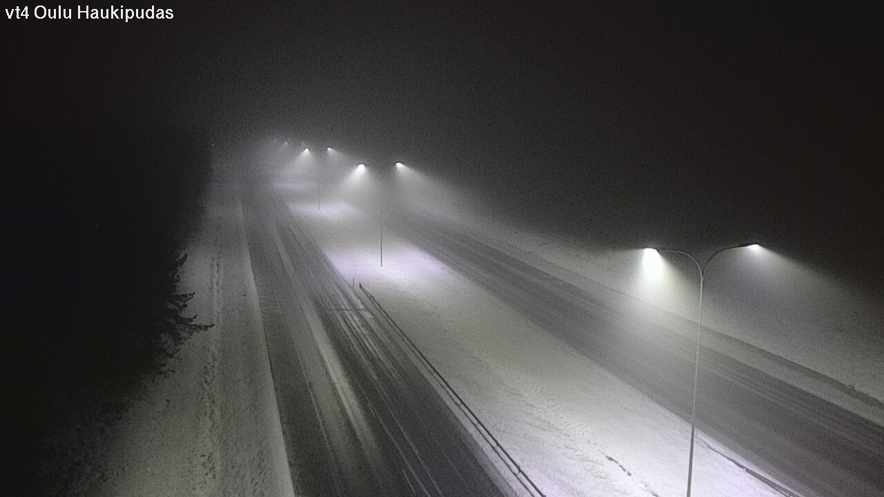 Weather Camera Image Road 4 Oulu, Haukipudas, Oulu, Pohjois-Pohjanmaa