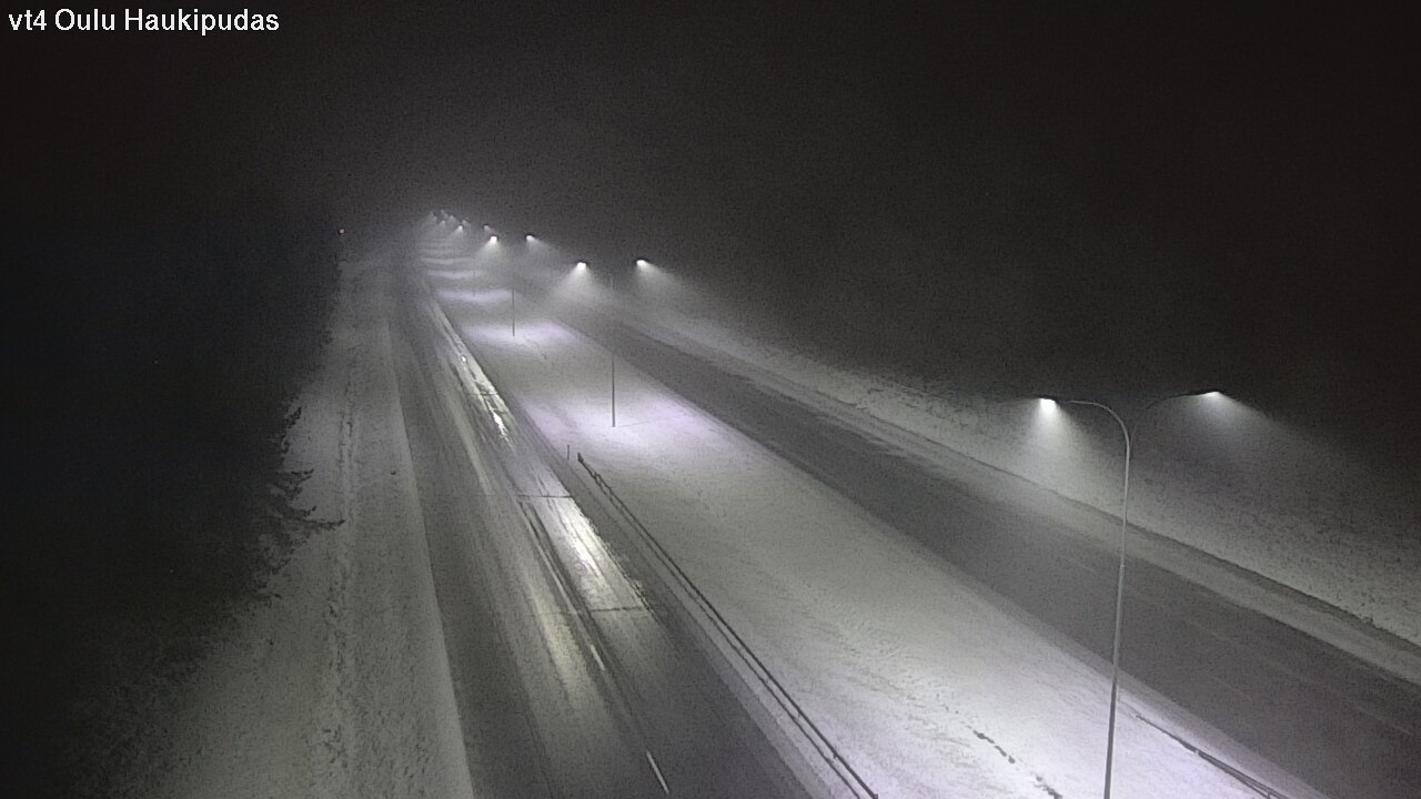 Weather Camera Image Väg 4 Oleåborg, Haukipudas, Oulu, Pohjois-Pohjanmaa
