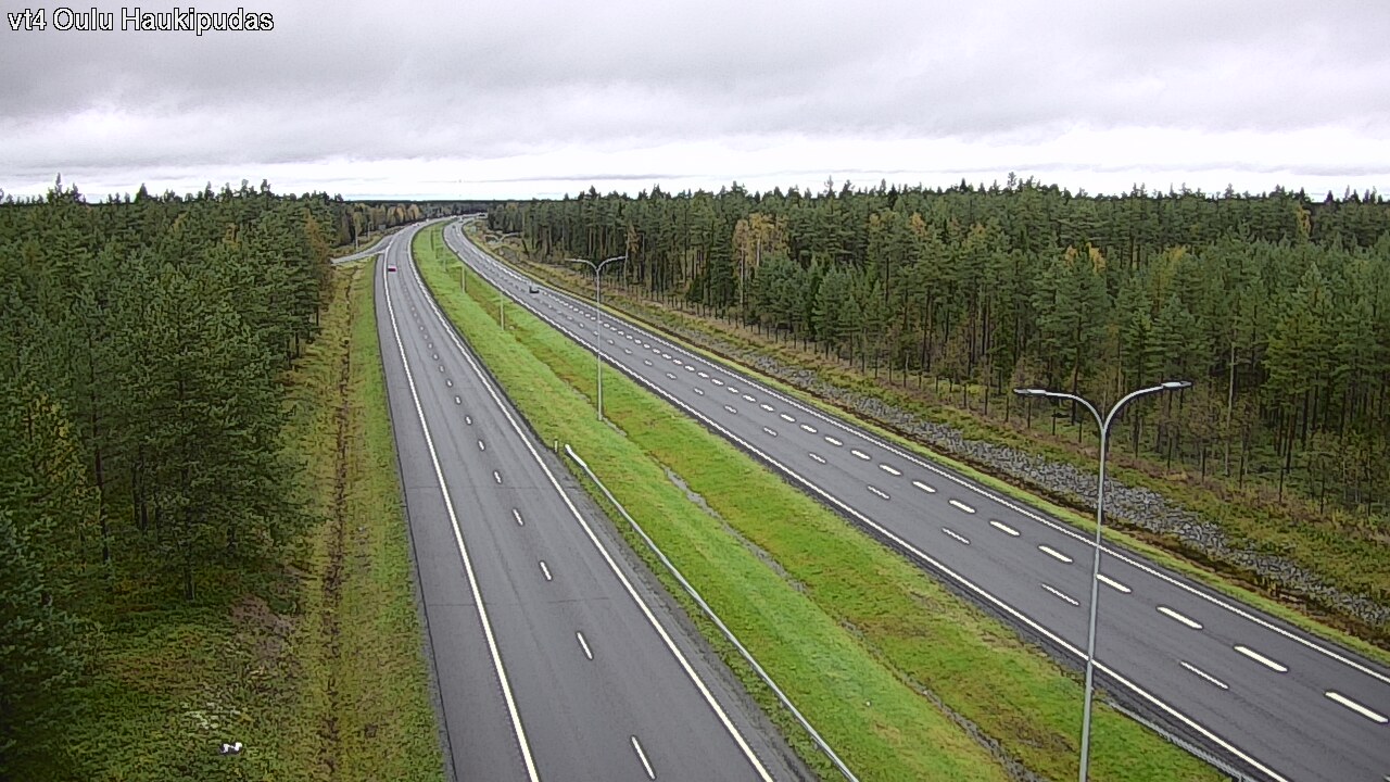 Weather Camera Image Väg 4 Oleåborg, Haukipudas, Oulu, Pohjois-Pohjanmaa