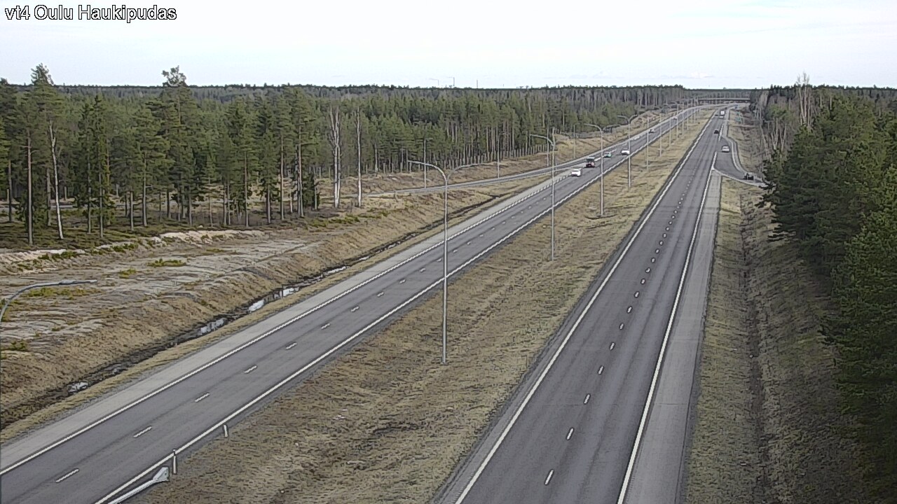 Weather Camera Image Road 4 Oulu, Haukipudas, Oulu, Pohjois-Pohjanmaa