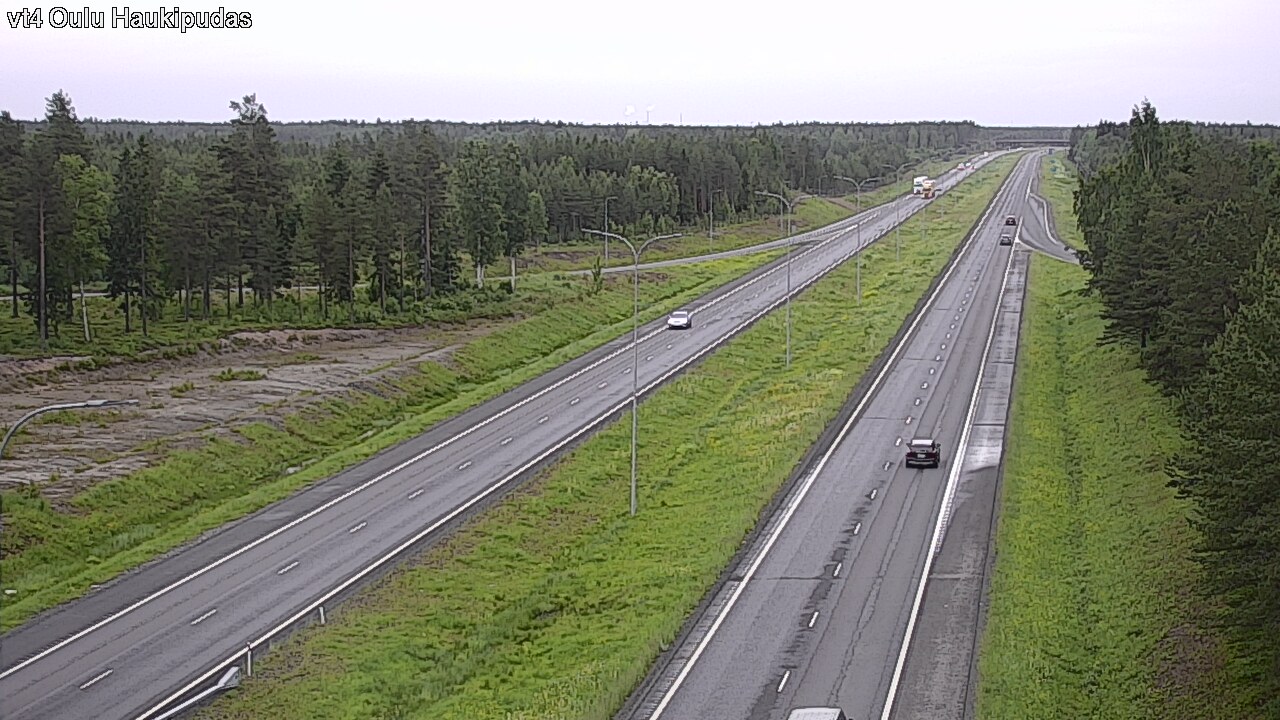 Weather Camera Image Väg 4 Oleåborg, Haukipudas, Oulu, Pohjois-Pohjanmaa