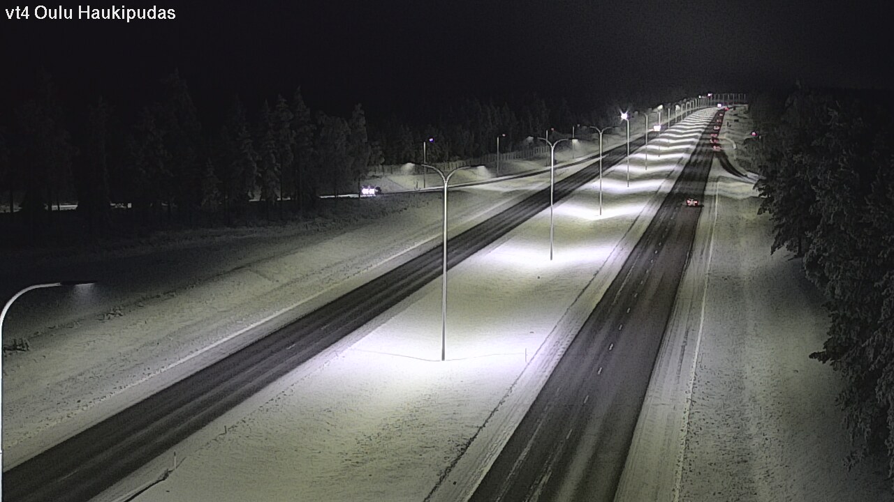 Weather Camera Image Road 4 Oulu, Haukipudas, Oulu, Pohjois-Pohjanmaa