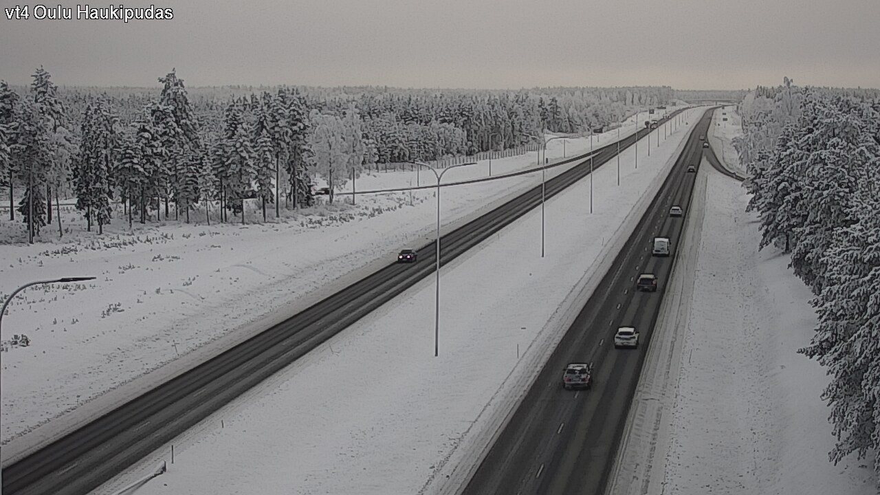 Weather Camera Image Road 4 Oulu, Haukipudas, Oulu, Pohjois-Pohjanmaa