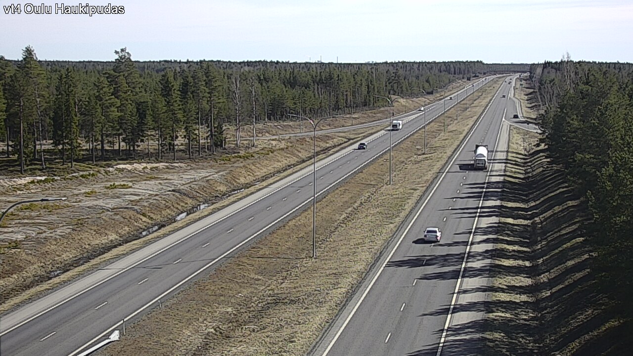 Weather Camera Image Road 4 Oulu, Haukipudas, Oulu, Pohjois-Pohjanmaa
