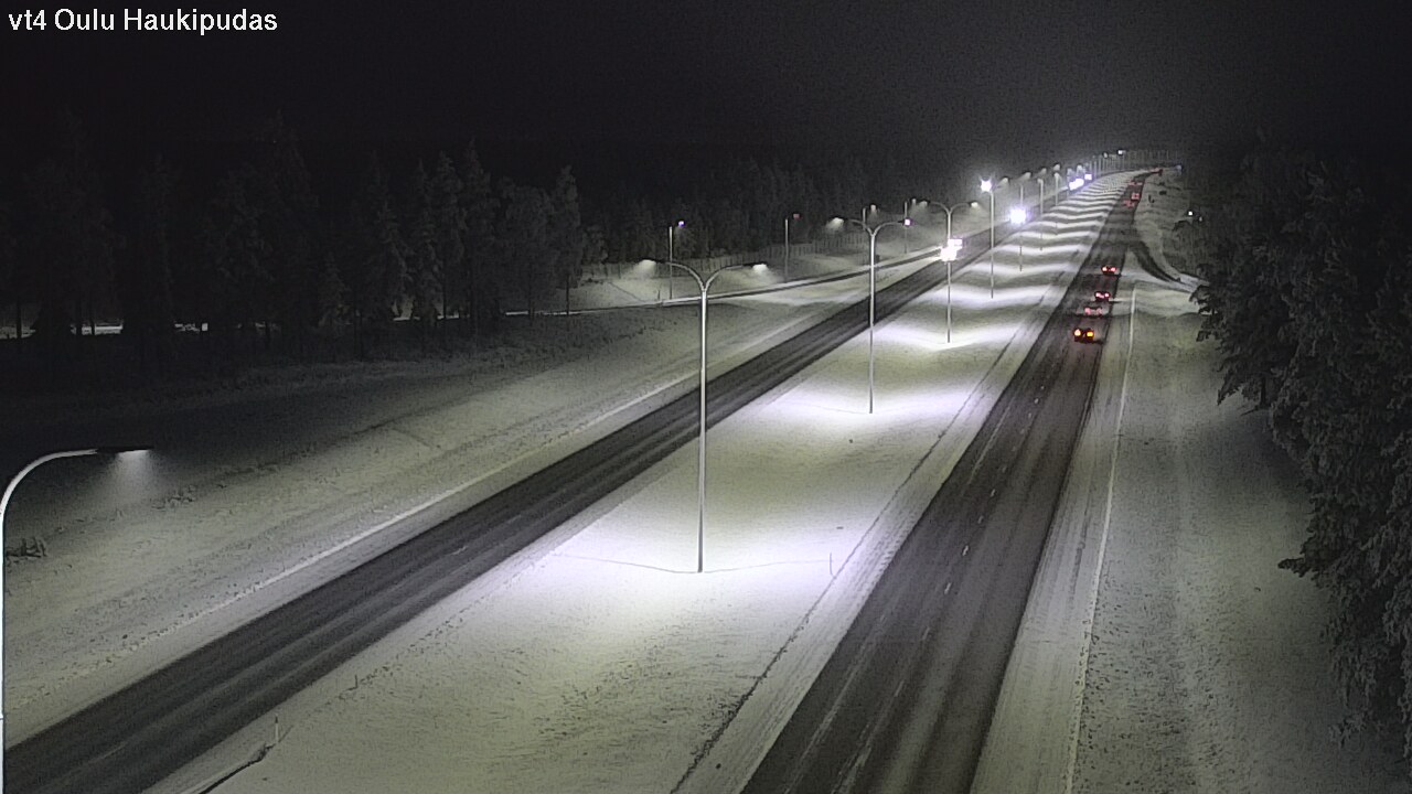 Weather Camera Image Road 4 Oulu, Haukipudas, Oulu, Pohjois-Pohjanmaa
