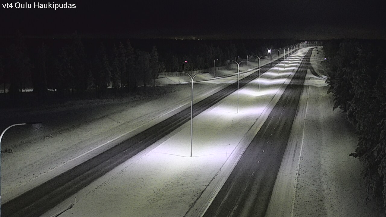 Weather Camera Image Road 4 Oulu, Haukipudas, Oulu, Pohjois-Pohjanmaa