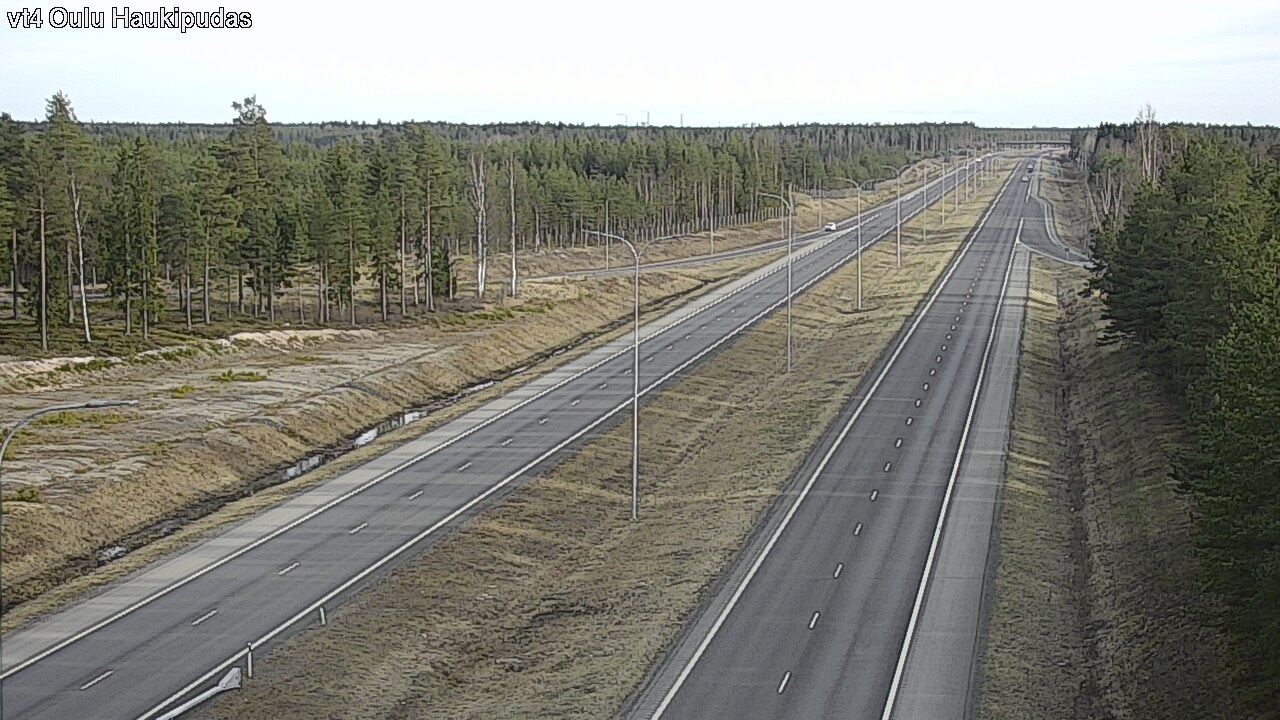 Weather Camera Image Road 4 Oulu, Haukipudas, Oulu, Pohjois-Pohjanmaa
