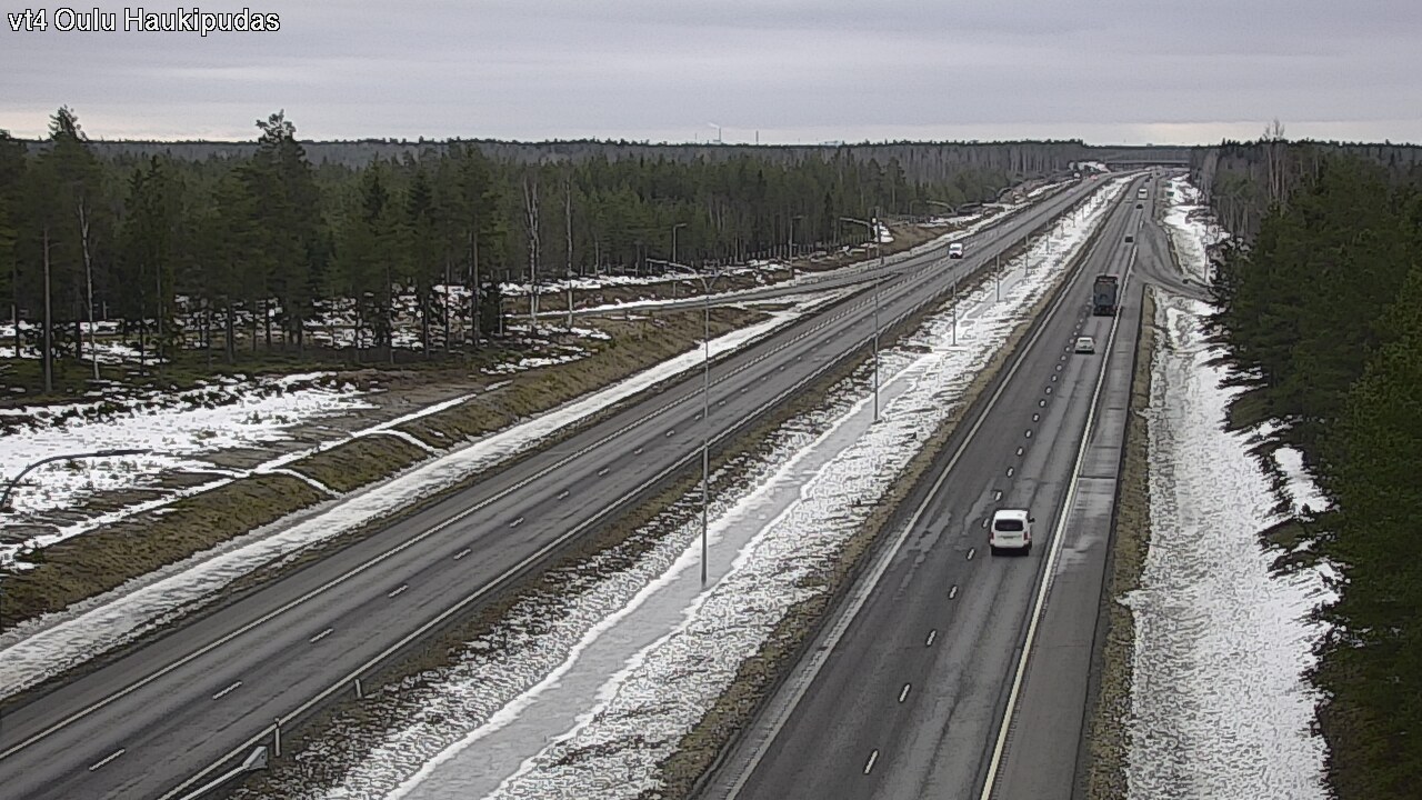 Weather Camera Image Road 4 Oulu, Haukipudas, Oulu, Pohjois-Pohjanmaa