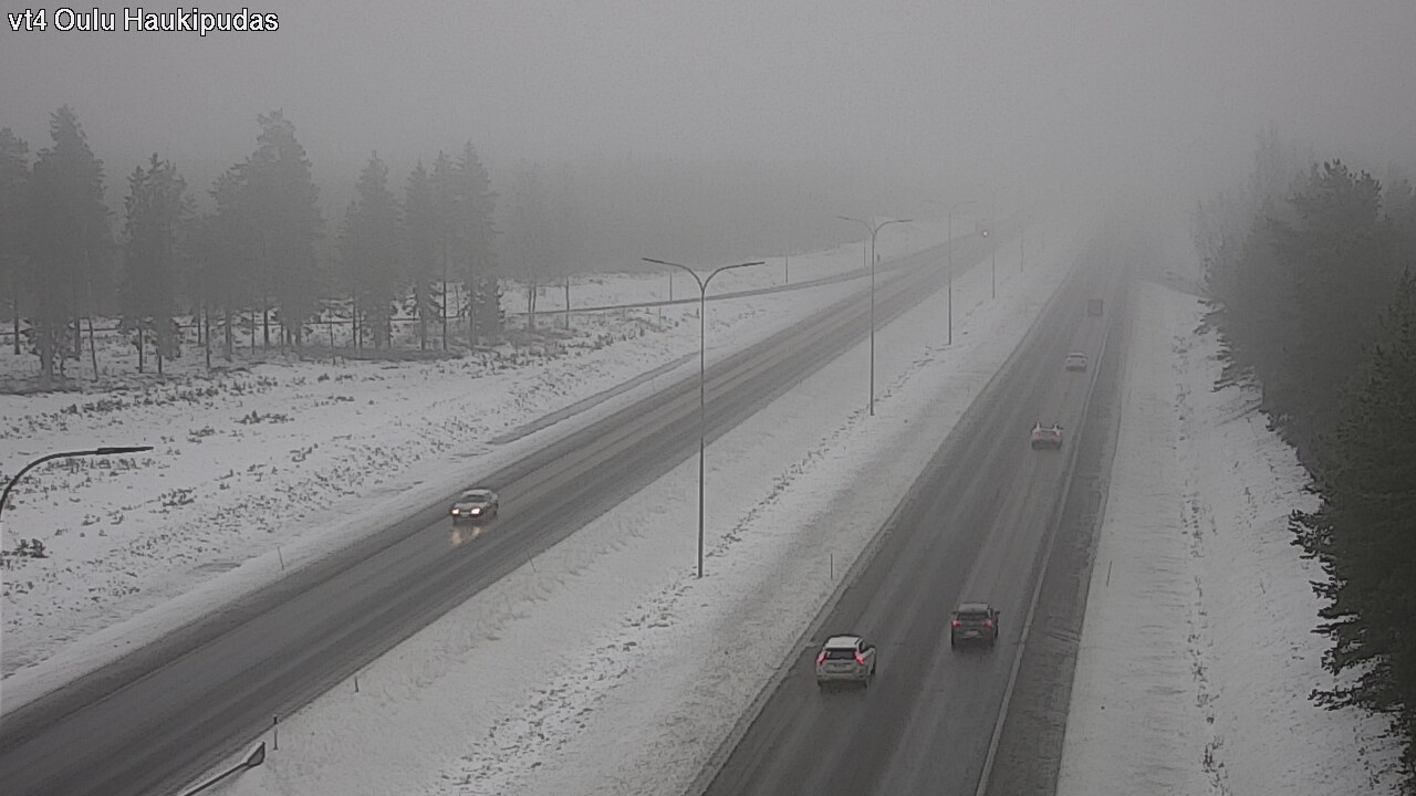 Weather Camera Image Road 4 Oulu, Haukipudas, Oulu, Pohjois-Pohjanmaa