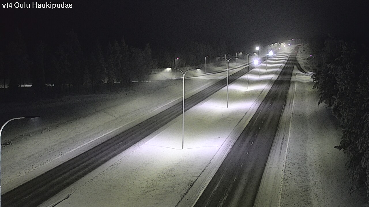 Weather Camera Image Road 4 Oulu, Haukipudas, Oulu, Pohjois-Pohjanmaa
