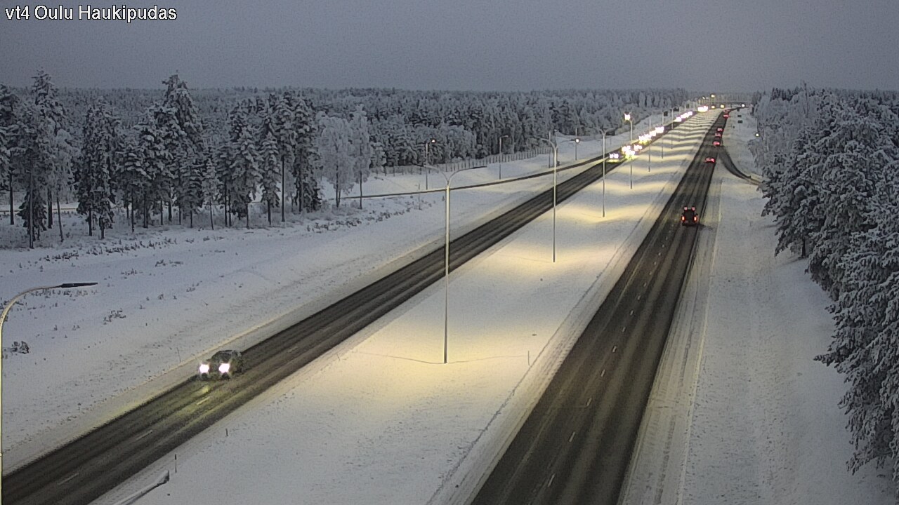 Weather Camera Image Road 4 Oulu, Haukipudas, Oulu, Pohjois-Pohjanmaa