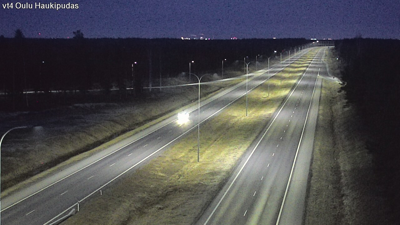 Weather Camera Image Road 4 Oulu, Haukipudas, Oulu, Pohjois-Pohjanmaa