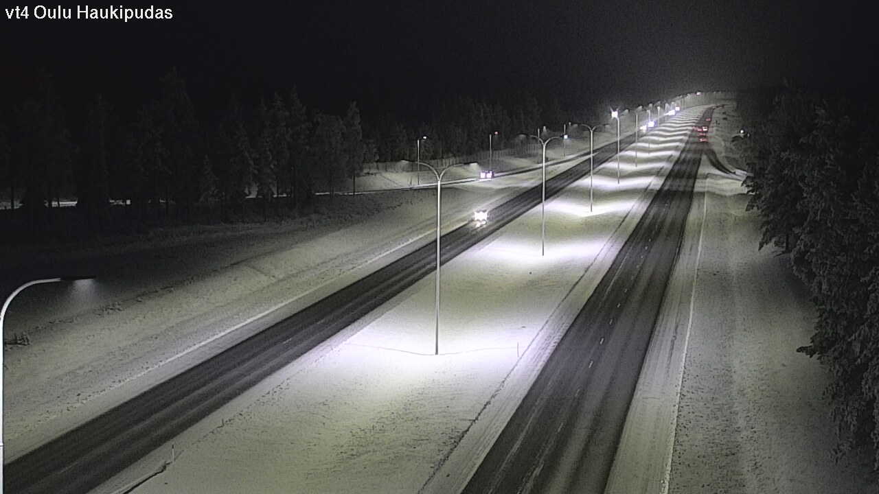 Weather Camera Image Road 4 Oulu, Haukipudas, Oulu, Pohjois-Pohjanmaa