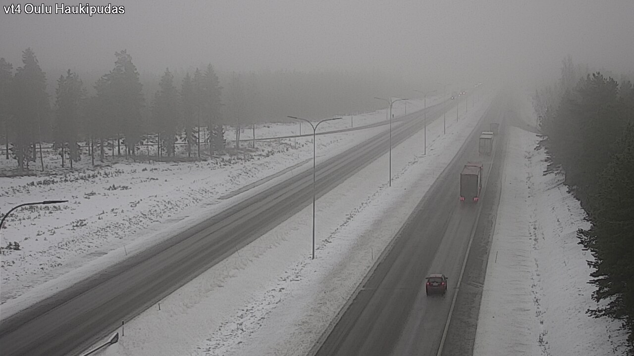 Weather Camera Image Road 4 Oulu, Haukipudas, Oulu, Pohjois-Pohjanmaa