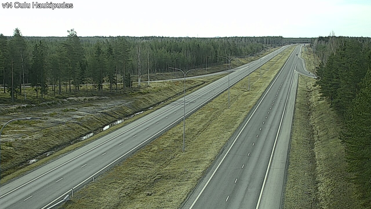Weather Camera Image Road 4 Oulu, Haukipudas, Oulu, Pohjois-Pohjanmaa