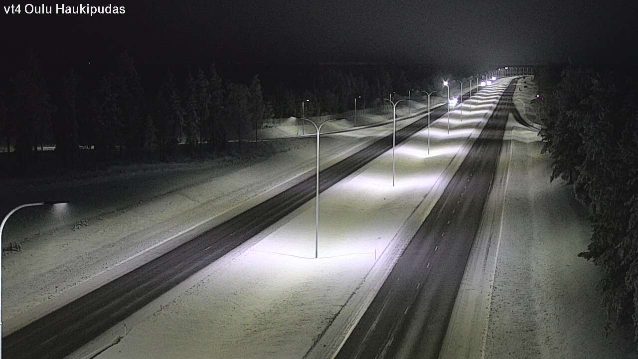 Weather Camera Image Road 4 Oulu, Haukipudas, Oulu, Pohjois-Pohjanmaa