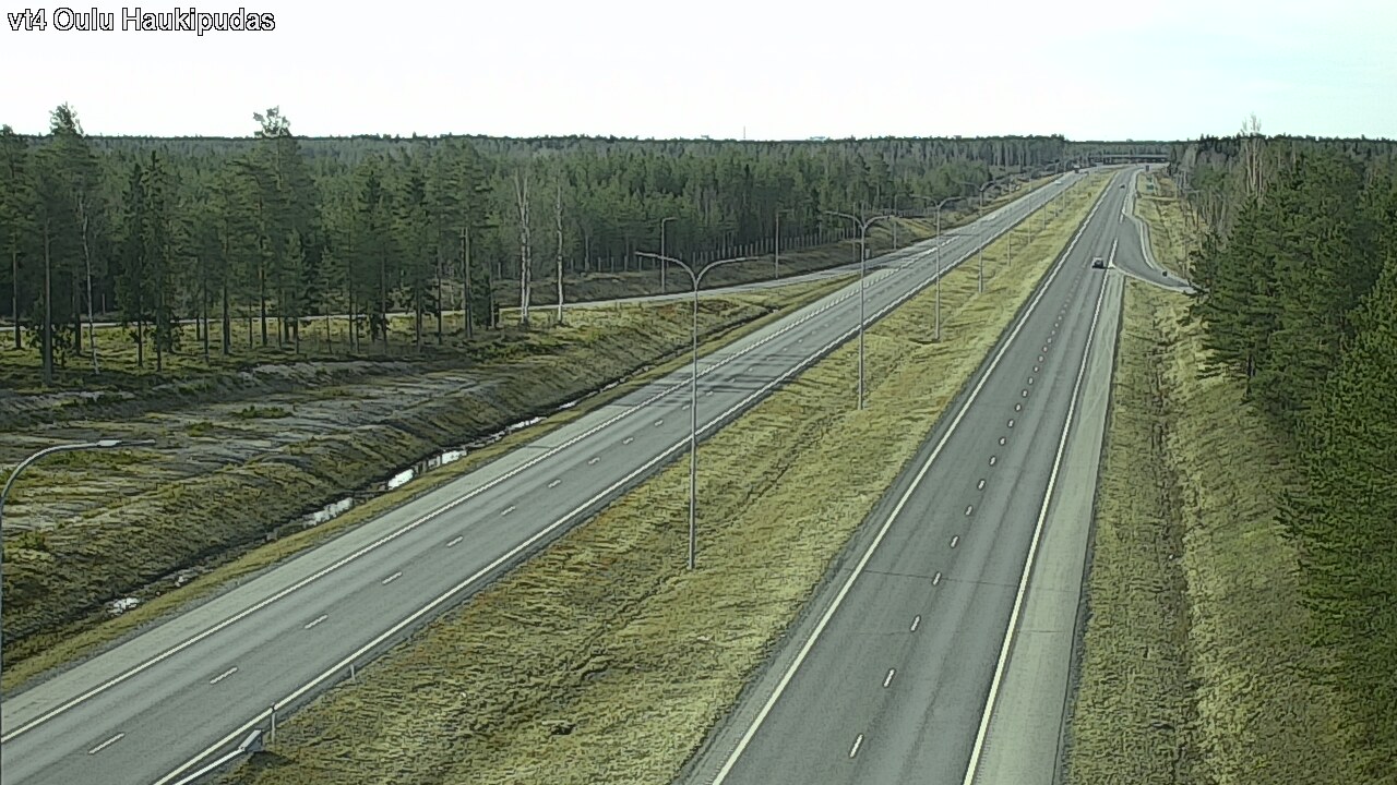 Weather Camera Image Road 4 Oulu, Haukipudas, Oulu, Pohjois-Pohjanmaa