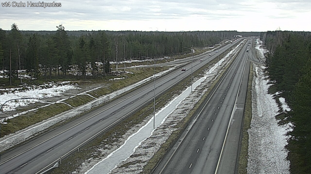 Weather Camera Image Road 4 Oulu, Haukipudas, Oulu, Pohjois-Pohjanmaa