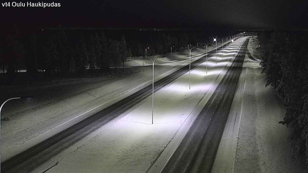 Weather Camera Image Road 4 Oulu, Haukipudas, Oulu, Pohjois-Pohjanmaa