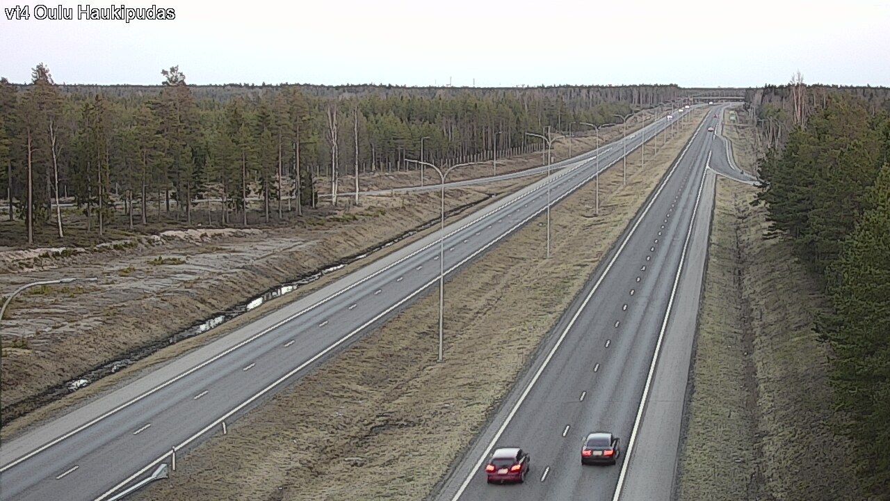 Weather Camera Image Road 4 Oulu, Haukipudas, Oulu, Pohjois-Pohjanmaa