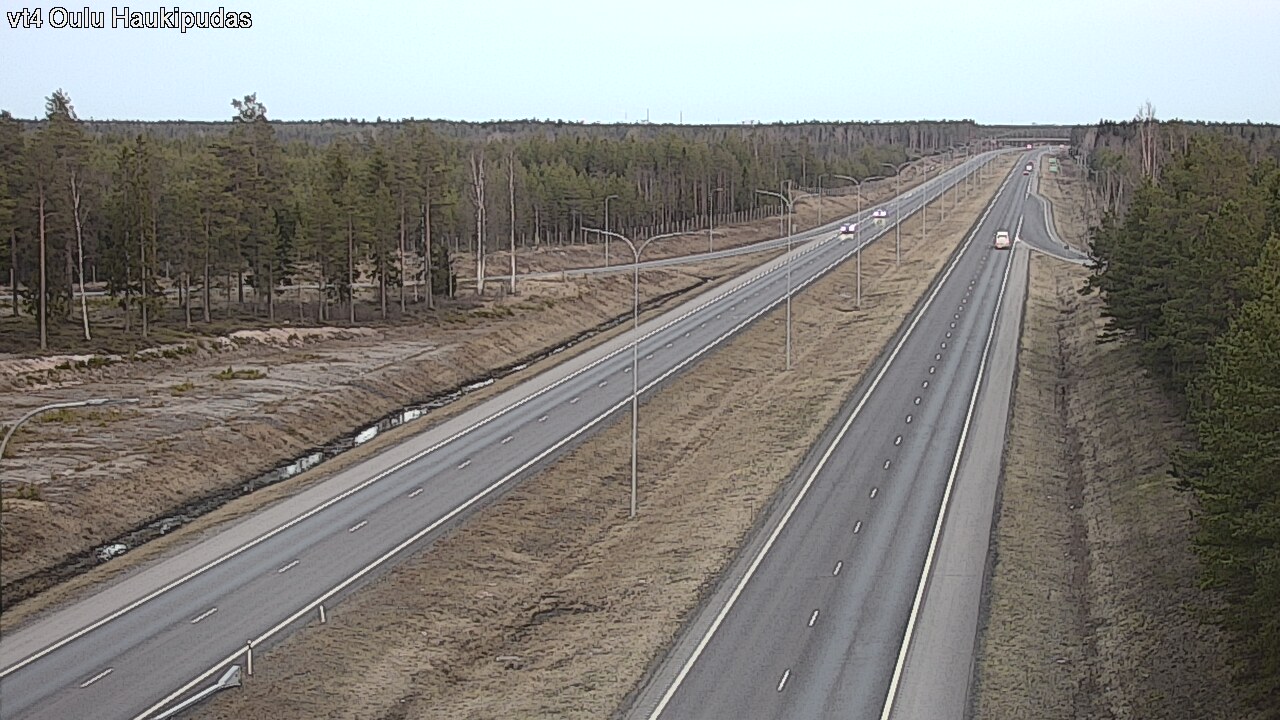 Weather Camera Image Road 4 Oulu, Haukipudas, Oulu, Pohjois-Pohjanmaa