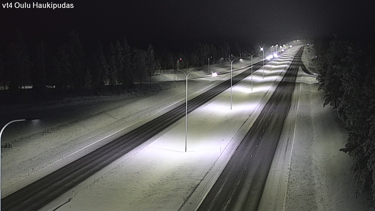 Weather Camera Image Road 4 Oulu, Haukipudas, Oulu, Pohjois-Pohjanmaa