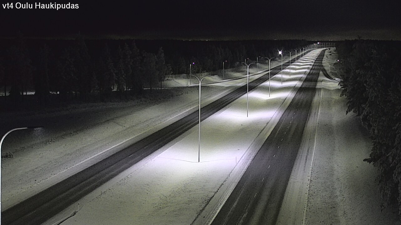 Weather Camera Image Road 4 Oulu, Haukipudas, Oulu, Pohjois-Pohjanmaa