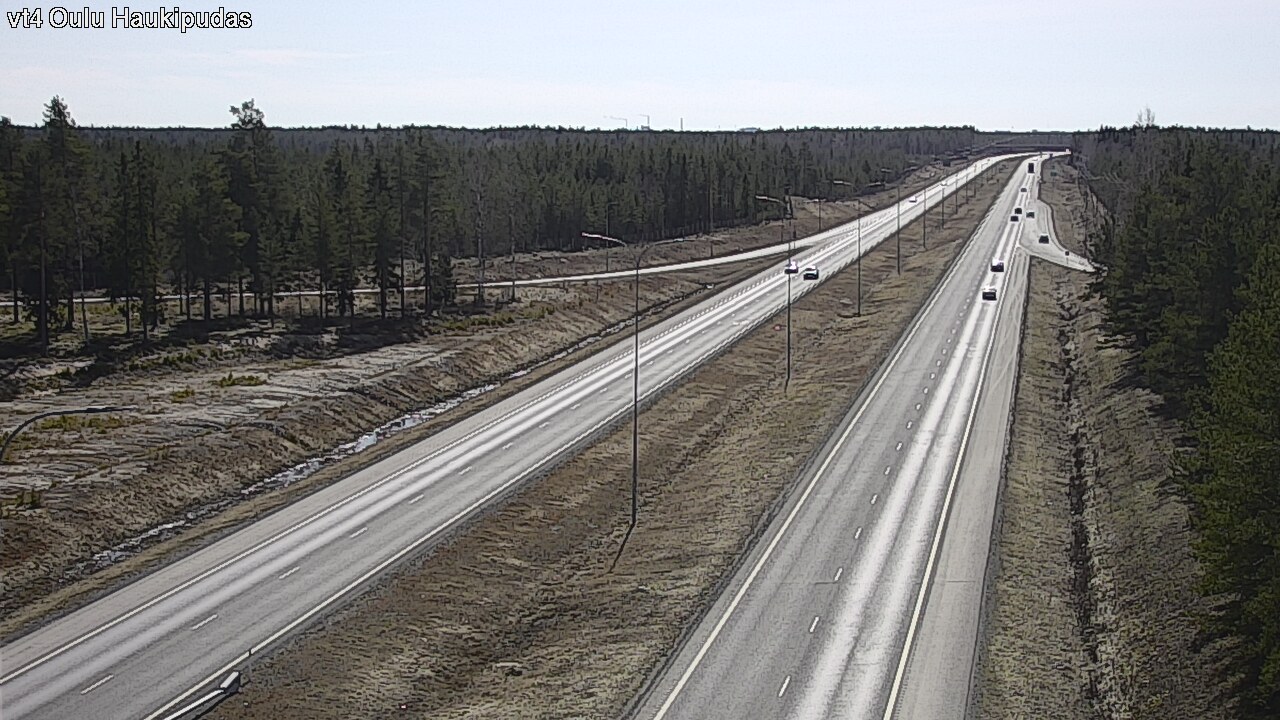 Weather Camera Image Road 4 Oulu, Haukipudas, Oulu, Pohjois-Pohjanmaa
