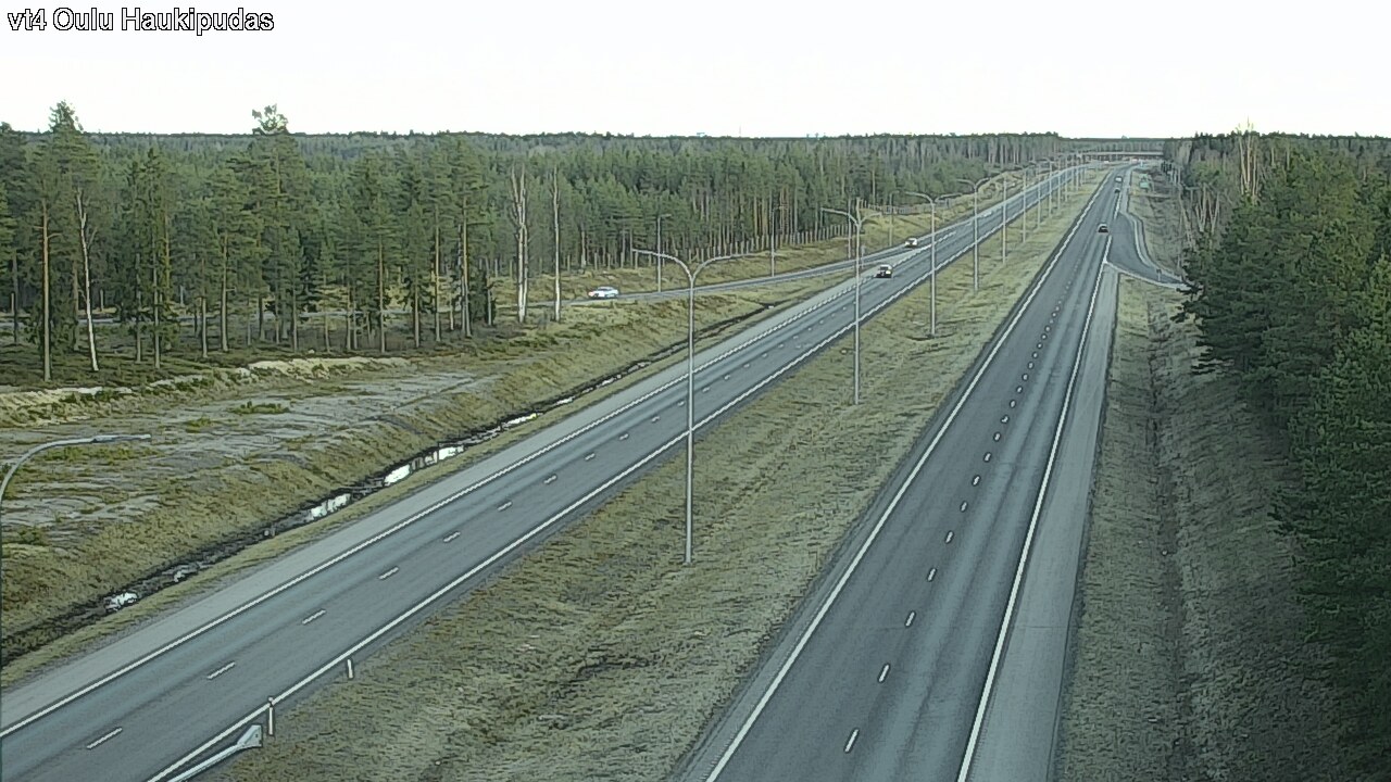Weather Camera Image Road 4 Oulu, Haukipudas, Oulu, Pohjois-Pohjanmaa