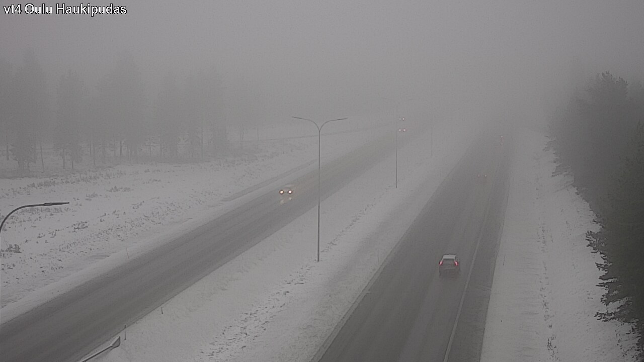 Weather Camera Image Road 4 Oulu, Haukipudas, Oulu, Pohjois-Pohjanmaa