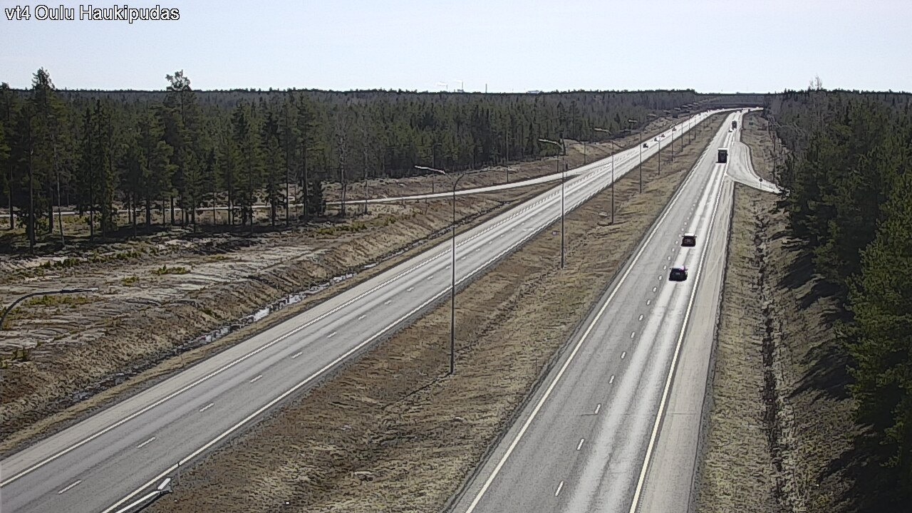 Weather Camera Image Road 4 Oulu, Haukipudas, Oulu, Pohjois-Pohjanmaa