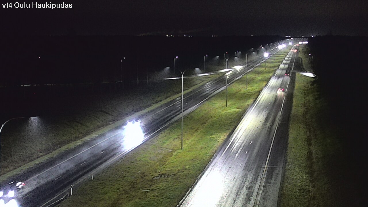 Weather Camera Image Väg 4 Oleåborg, Haukipudas, Oulu, Pohjois-Pohjanmaa