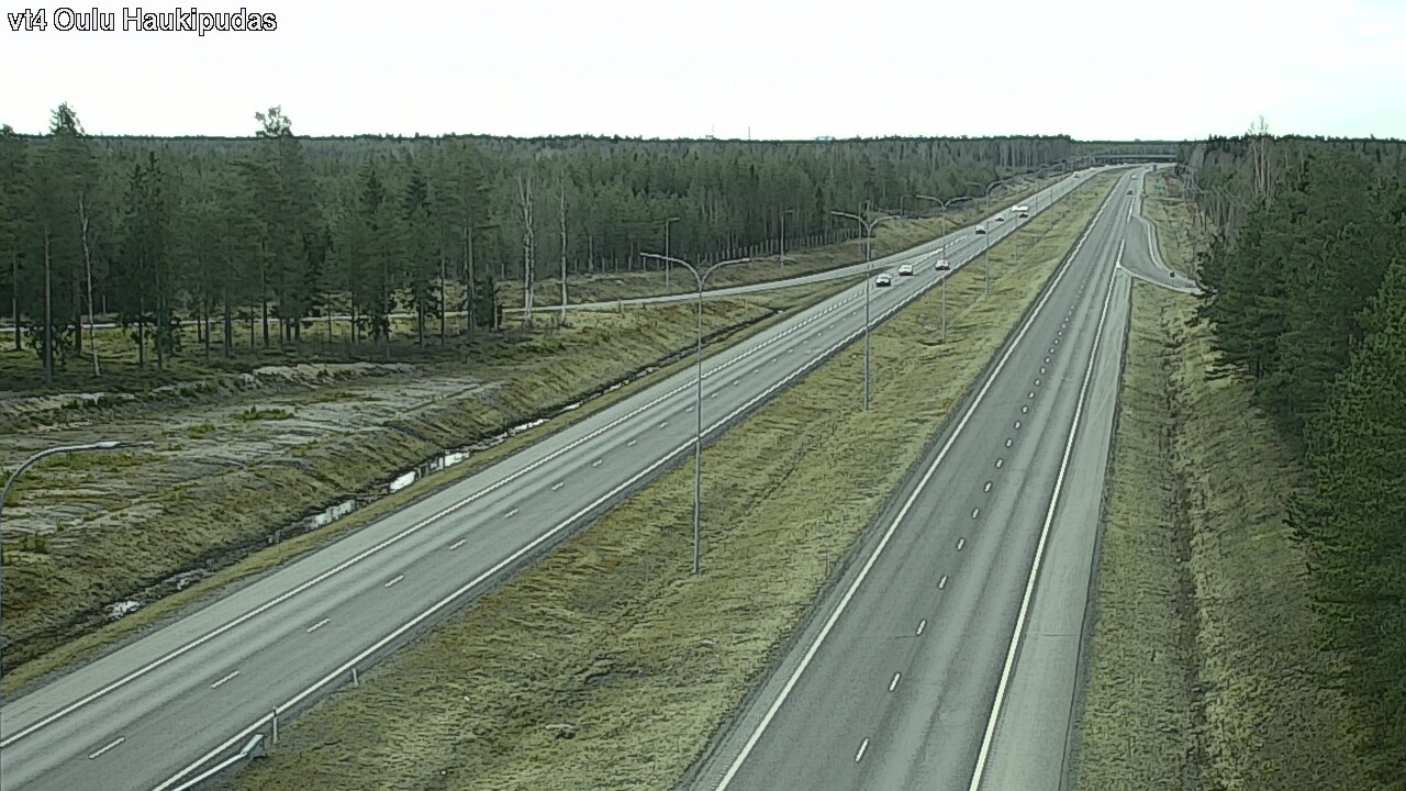 Weather Camera Image Road 4 Oulu, Haukipudas, Oulu, Pohjois-Pohjanmaa