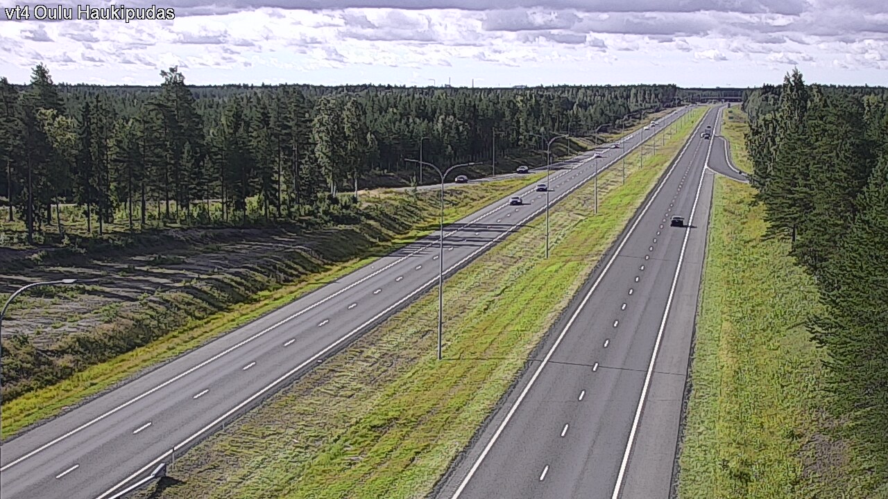 Weather Camera Image Väg 4 Oleåborg, Haukipudas, Oulu, Pohjois-Pohjanmaa