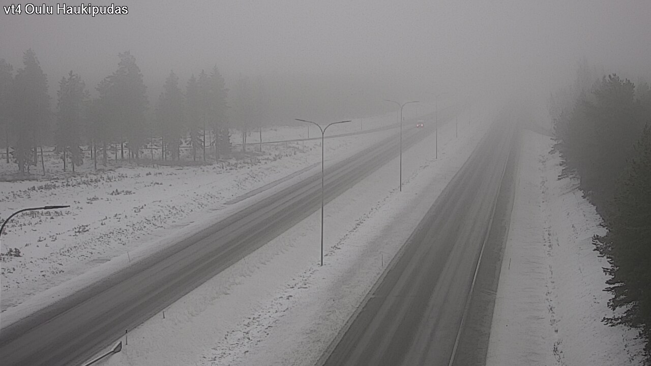 Weather Camera Image Road 4 Oulu, Haukipudas, Oulu, Pohjois-Pohjanmaa