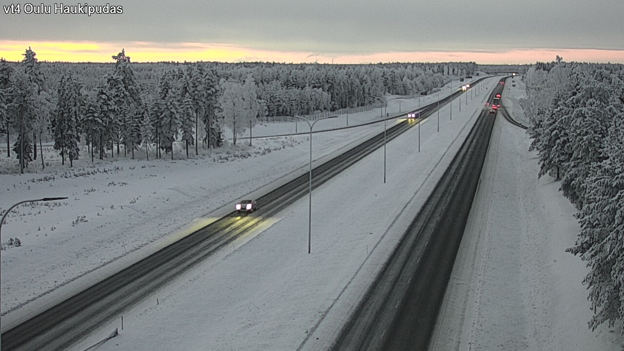 Weather Camera Image Road 4 Oulu, Haukipudas, Oulu, Pohjois-Pohjanmaa