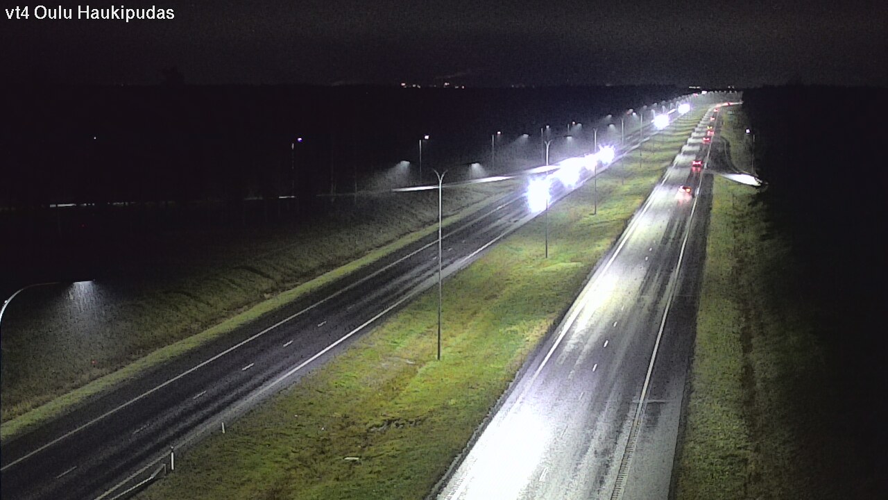 Weather Camera Image Väg 4 Oleåborg, Haukipudas, Oulu, Pohjois-Pohjanmaa