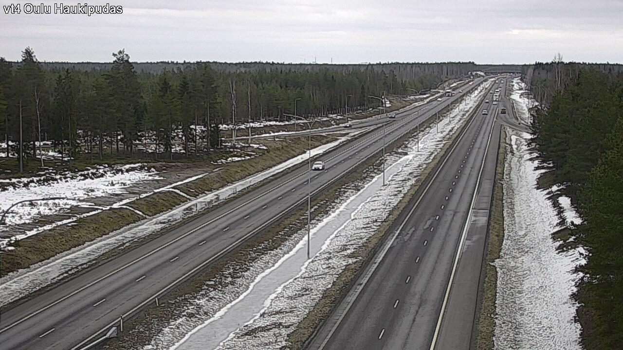 Weather Camera Image Road 4 Oulu, Haukipudas, Oulu, Pohjois-Pohjanmaa