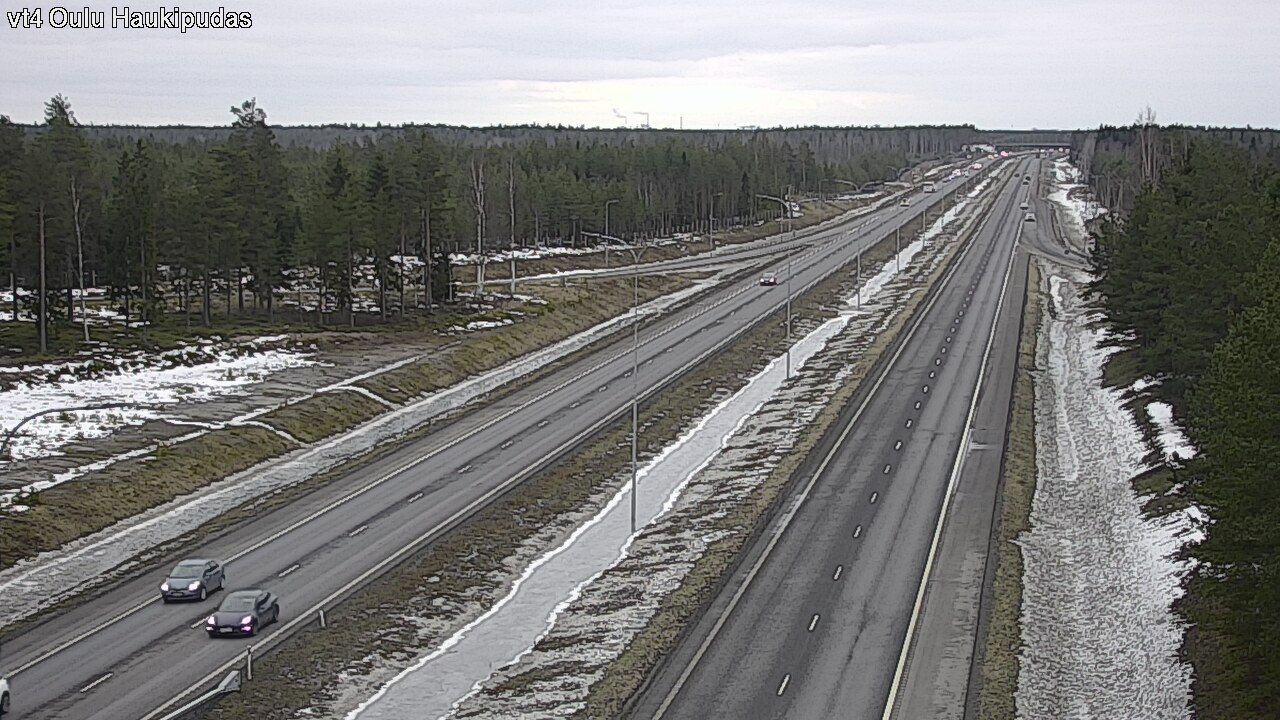 Weather Camera Image Road 4 Oulu, Haukipudas, Oulu, Pohjois-Pohjanmaa