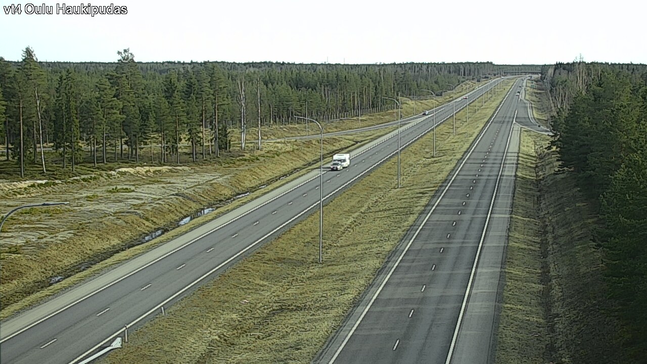 Weather Camera Image Road 4 Oulu, Haukipudas, Oulu, Pohjois-Pohjanmaa