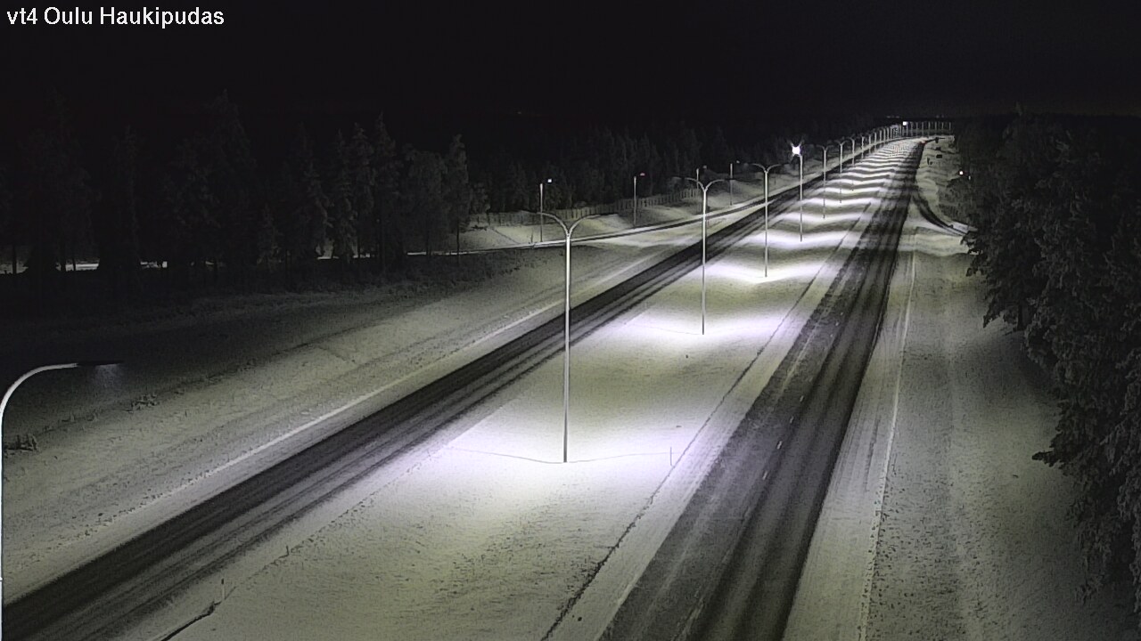 Weather Camera Image Road 4 Oulu, Haukipudas, Oulu, Pohjois-Pohjanmaa