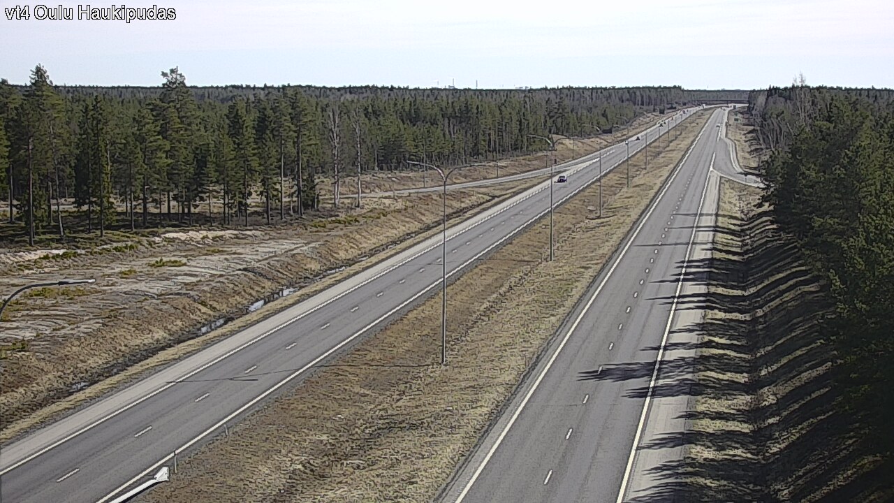 Weather Camera Image Road 4 Oulu, Haukipudas, Oulu, Pohjois-Pohjanmaa